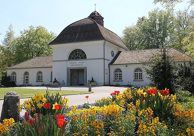 Die Anlage auf dem Friedhof Meisenhard inklusive der Abdankungshalle und dem Krematorium wurde 1914 von den Oltner Architekten Real und von Arx geplant. (Bild: mim)