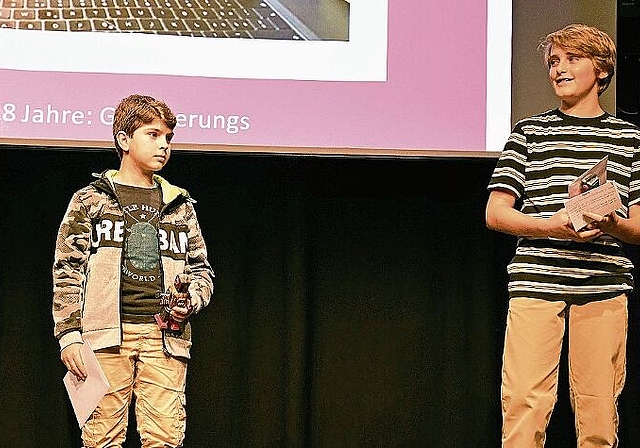 Die beiden Preisträger des «Young &amp; Digital Award 2021»: Rashid Bozat (links) und Gian Derungs. (Bild: ZVG)