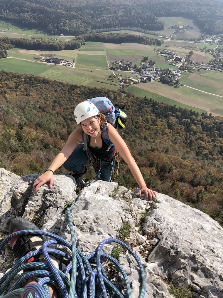 Eine grosse Passion von Lea Bégue ist das Klettern. (Bild: ZVG)