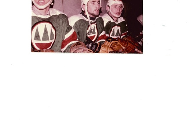 Der linke Flügel Pius Rudolf von Rohr (ganz rechts) bei einem Spiel (undatiert) um 1970, neben sich die beiden Teamkollegen Peter Hänggi und Kurt Rölli. (Bild: ZVG)
