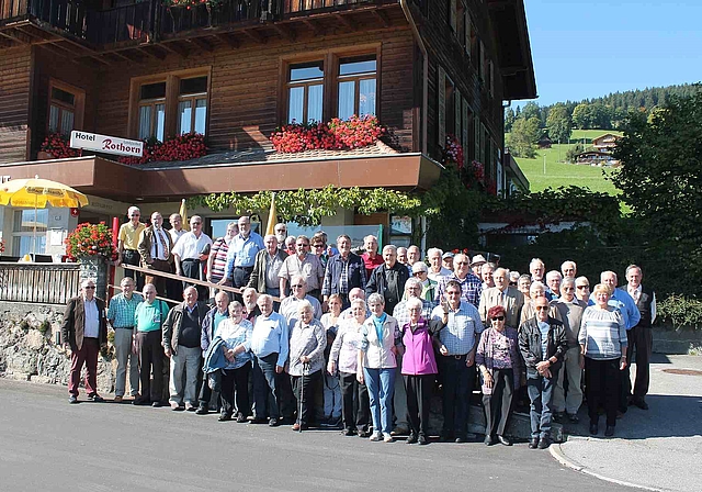 Die Vereinigung der Schützenveteranen Olten-Gösgen unternahmen einen Tagesausflug in «politischer Mission». (Bild: ZVG)