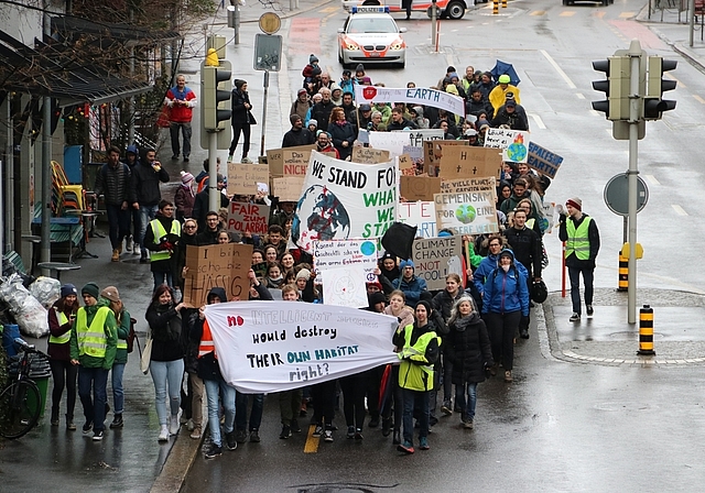Mit dem internationalen Klimastreik vom 15. März nahm die Jugend-Klimaschutz-Bewegung in Olten ihren Anfang. (Bild: mim)
