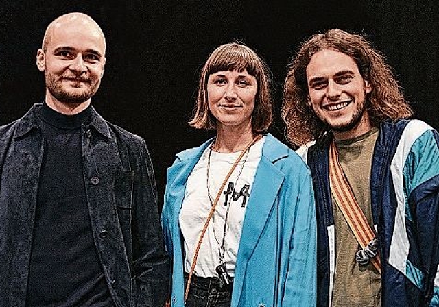 Die Förderpreisgewinner 2021 (v.l.): Lorenz Fischer, Nathalie Stirnimann und Stefan Stojanovic. (Bild: ZVG)