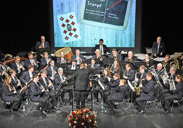 Die Stadtmusik Olten wurde in den vergangenen zehn Jahren erfolgreich von Marco Müller dirigiert. (Bild: ZVG)

