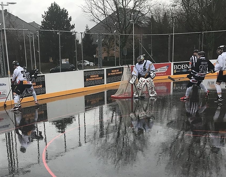 Am vergangenen Samstag konnte sich Phoenix Hägendorf gegen seine Gegner aus Oberwil einen wichtigen 4:3-Sieg erspielen. Dennoch belegt das regionale Street-hockey-Team nach wie vor den letzten Tabellenrang in der NLB. (Bild: ZVG)