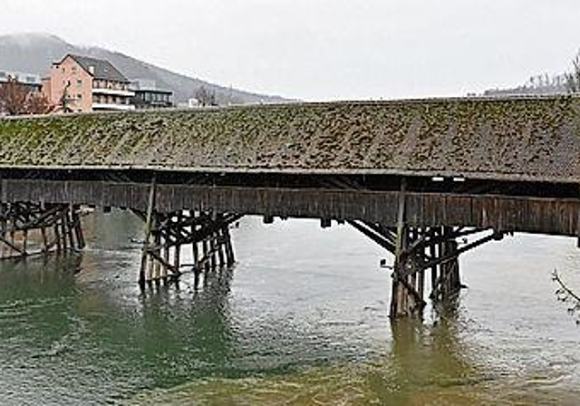 Die Holzbrücke wird aussen bald nicht mehr beleuchtet werden. (Bild: Archiv BKO)