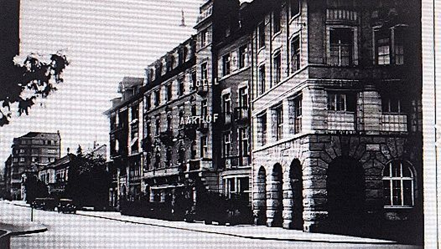 Im Souterrain des Hotels Aarhof befand sich die Werkstätte von Widmer &amp; Born.