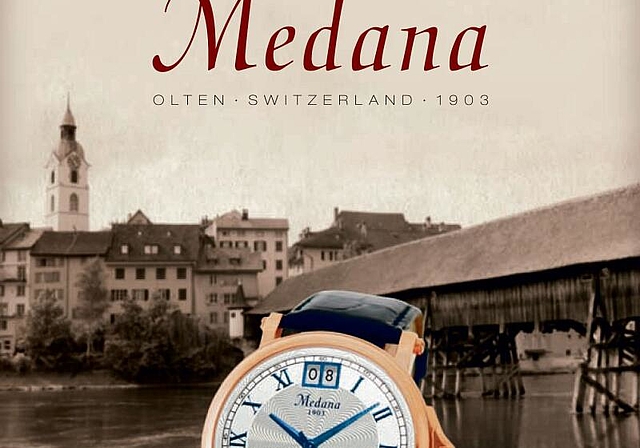 Mit dem Briefkopf der Firma Medana 1903 wurde die Skyline von Olten weltbekannt. (Bild: ZVG)
