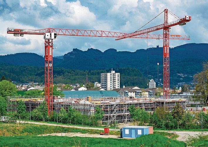 Der Neubau des Schulhauses Kleinholz soll im Laufe des Jahres 2024 abgeschlossen sein. (Bild: Archiv Bruno Kissling)
