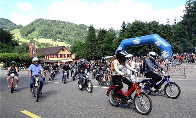 Nach der letztjährigen erfolgreichen Durchführung findet am Samstag, 2. Juni erneut der Töffli GP Isebähnli in Trimbach statt. (Bild: ZVG)
