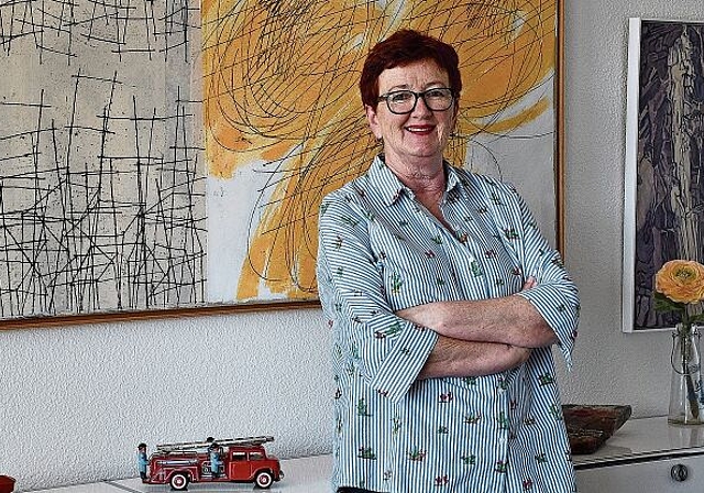 «Die Tür steht offen»: Iris Schelbert-Widmer in ihrem Büro im fünften Stock vom Oltner Stadthaus. (Bild: Franz Beidler)