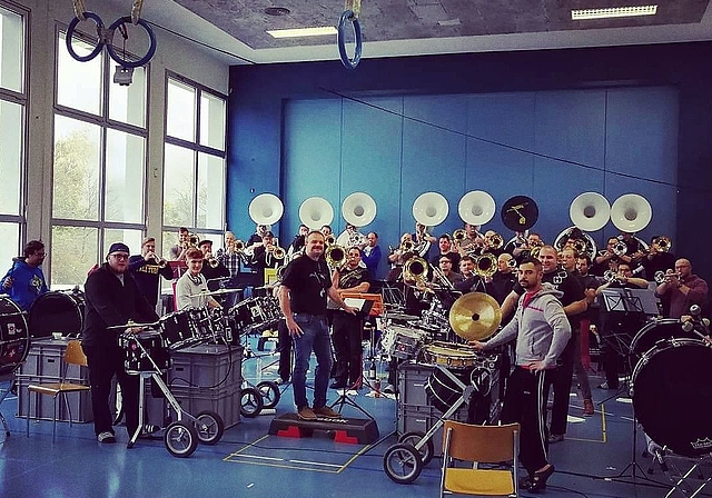 Ende Oktober trafen sich rund 47 Guggenmusiker zum jährlichen Probeweekend in Hottwil. (Bild:  ZVG)