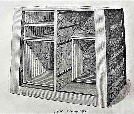 Der von Josef Jeker erfundene Bienenkasten wurde als Schweizerkasten überall verwendet. (Bild: ZVG)
